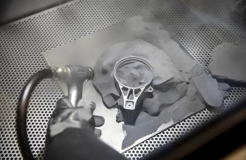 Aerospace precision part blasting