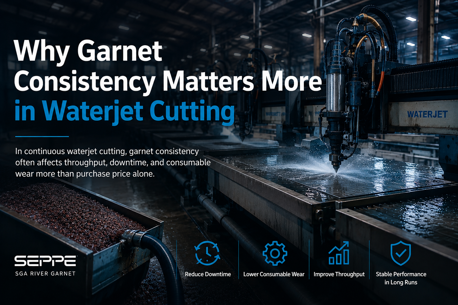 Why Garnet Consistency Matters more in Waterjet Cutting
